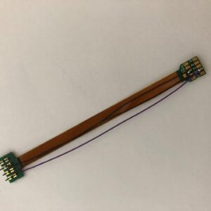 Adapter board, 18-pin Next-18 socket to NEM652 8-pin, Flex, 88mm, with heat shrink tube – #397-51995